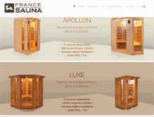 Tablet Screenshot of france-sauna.com